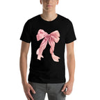 Baby Pink Bow Cute Coquette Preppy Clean Girl Women  Classic T-Shirt