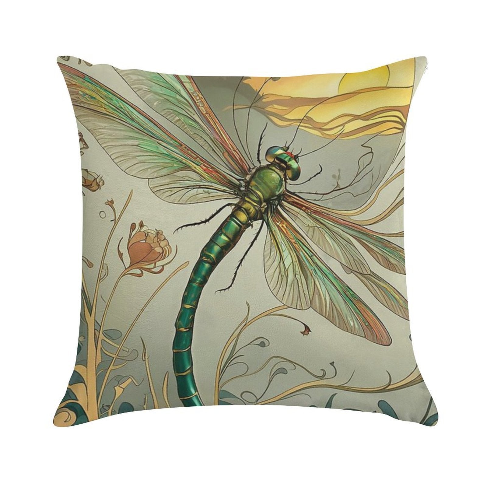 Dragonfly Dreams Soft Luxury Feel Throw Pillow