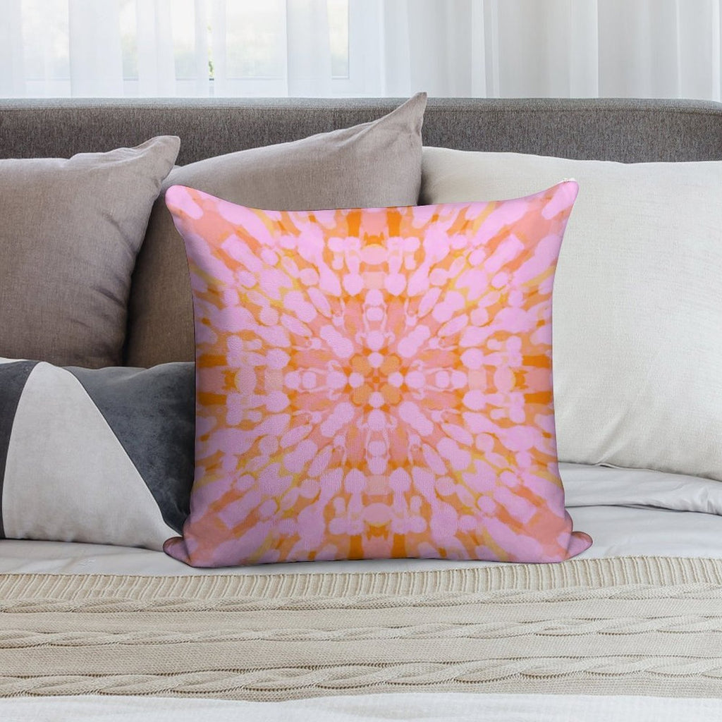 Dramatic Preppy Pastel Abstract Art Pattern. Soft Gift Ready Throw Pillow