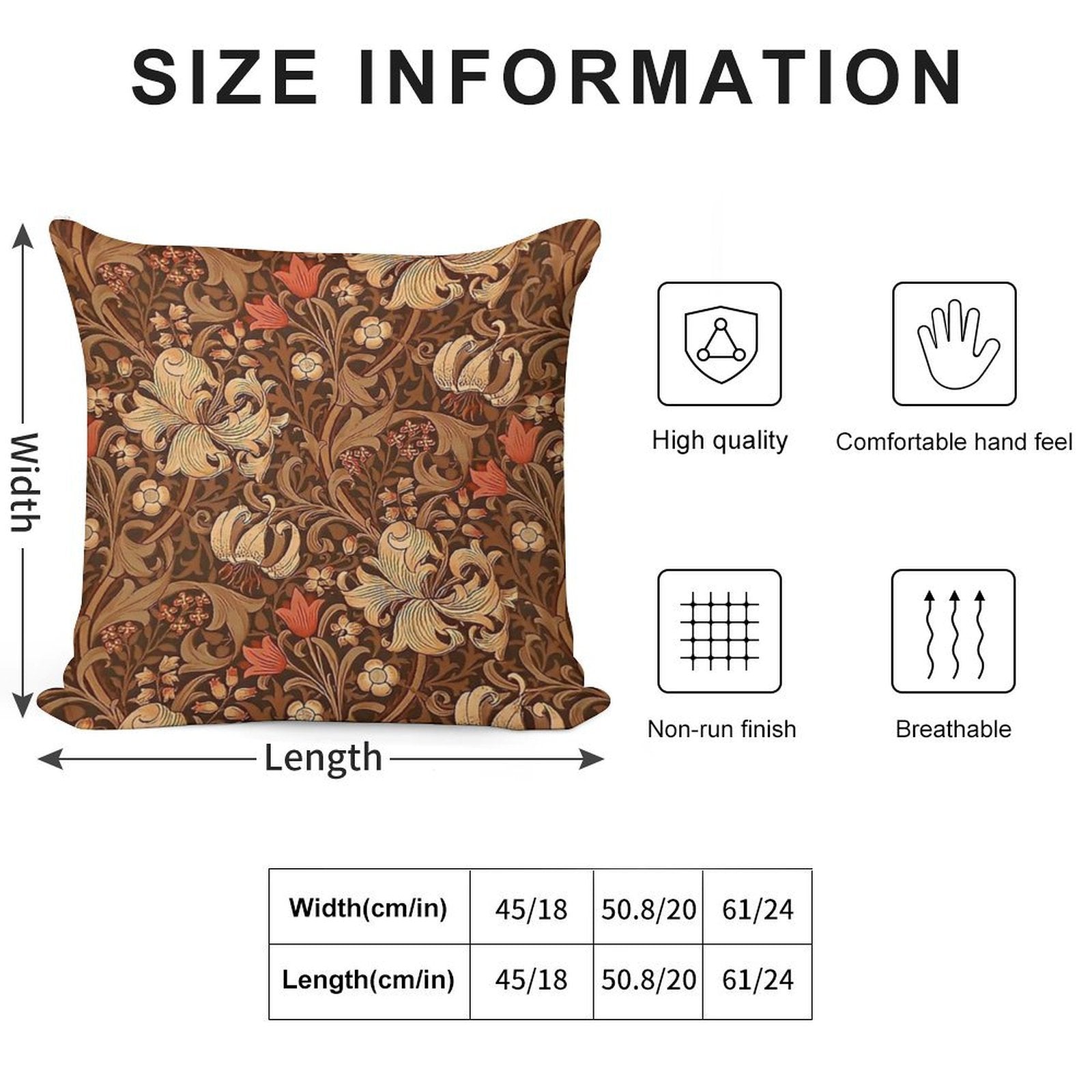 William Morris - Honeysucklea Soft Multiple Sizes Throw Pillow