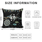 Lucky Koi Mandala Soft Multiple Sizes Throw Pillow