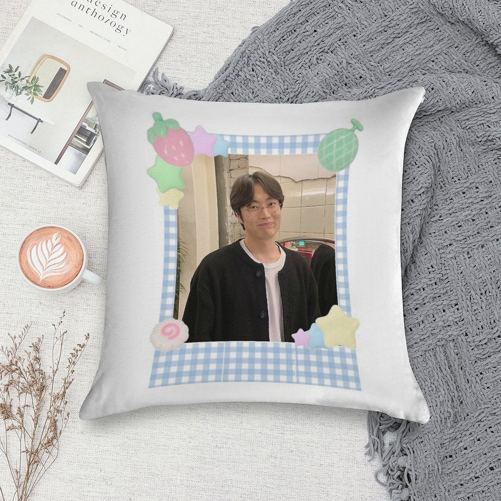 Roh Jaewon 로재원 Soft Bedroom Essential Throw Pillow