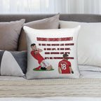 Bruno Fernandes Song Chant MUFC Soft Gift Ready Throw Pillow