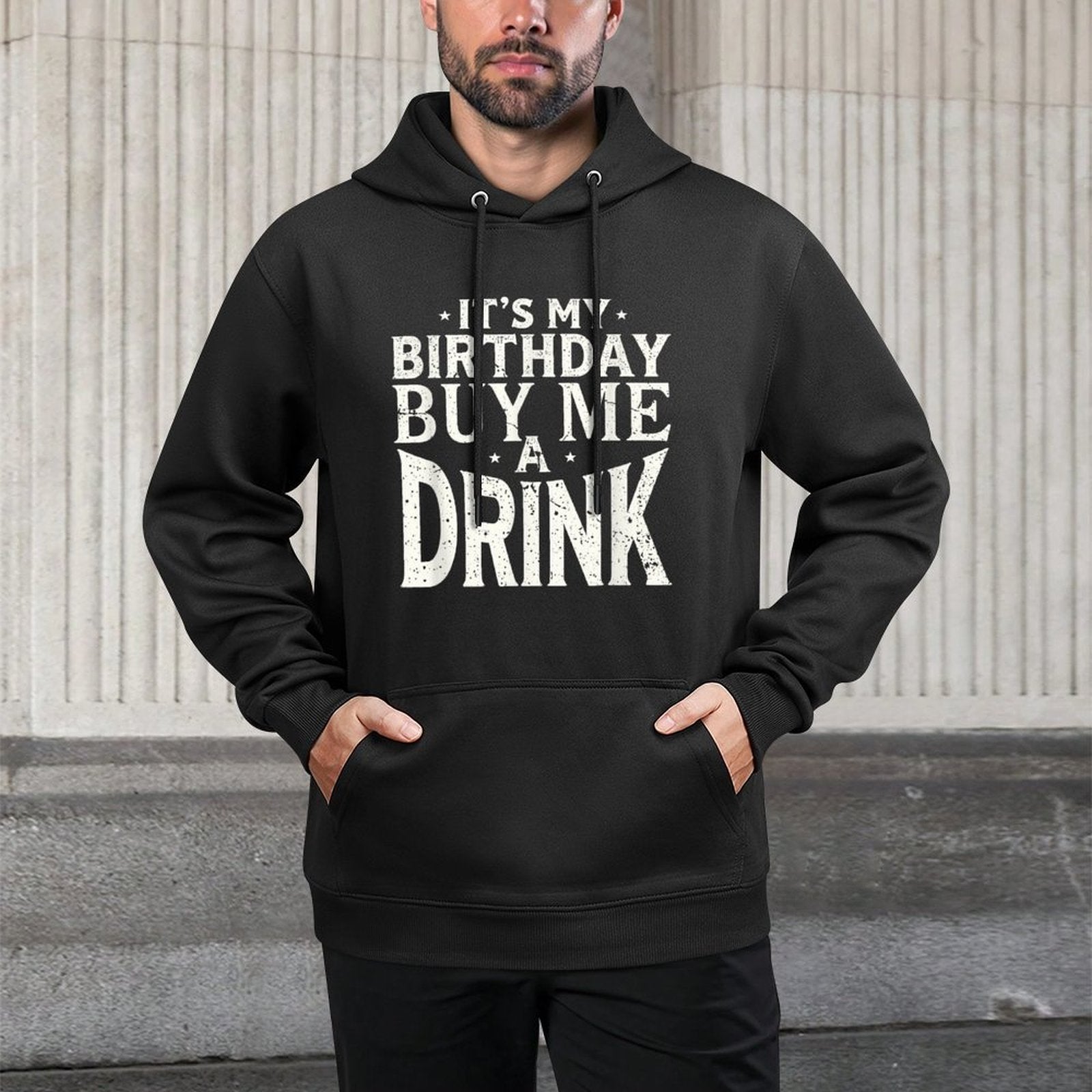 Its My Birthday Buy Me A Drink Funny Mens Womens Party Gift Moisture-Wicking Hoodie