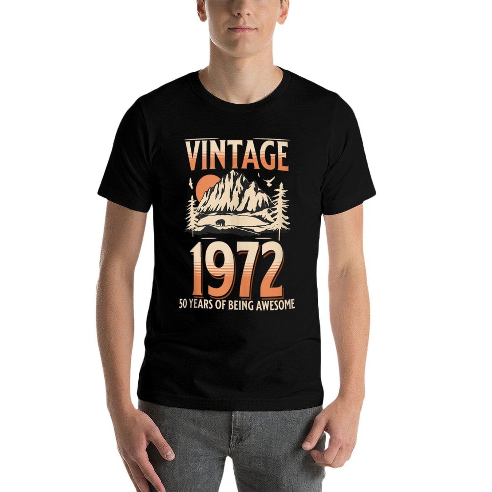 50 YEARS OLD 50TH BIRTHDAY DECORATION VINTAGE MOUNTAIN  Affordable Price T-Shirt