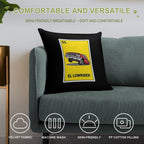 El Lowrider Chicano Soft Reinforced Edging Throw Pillow
