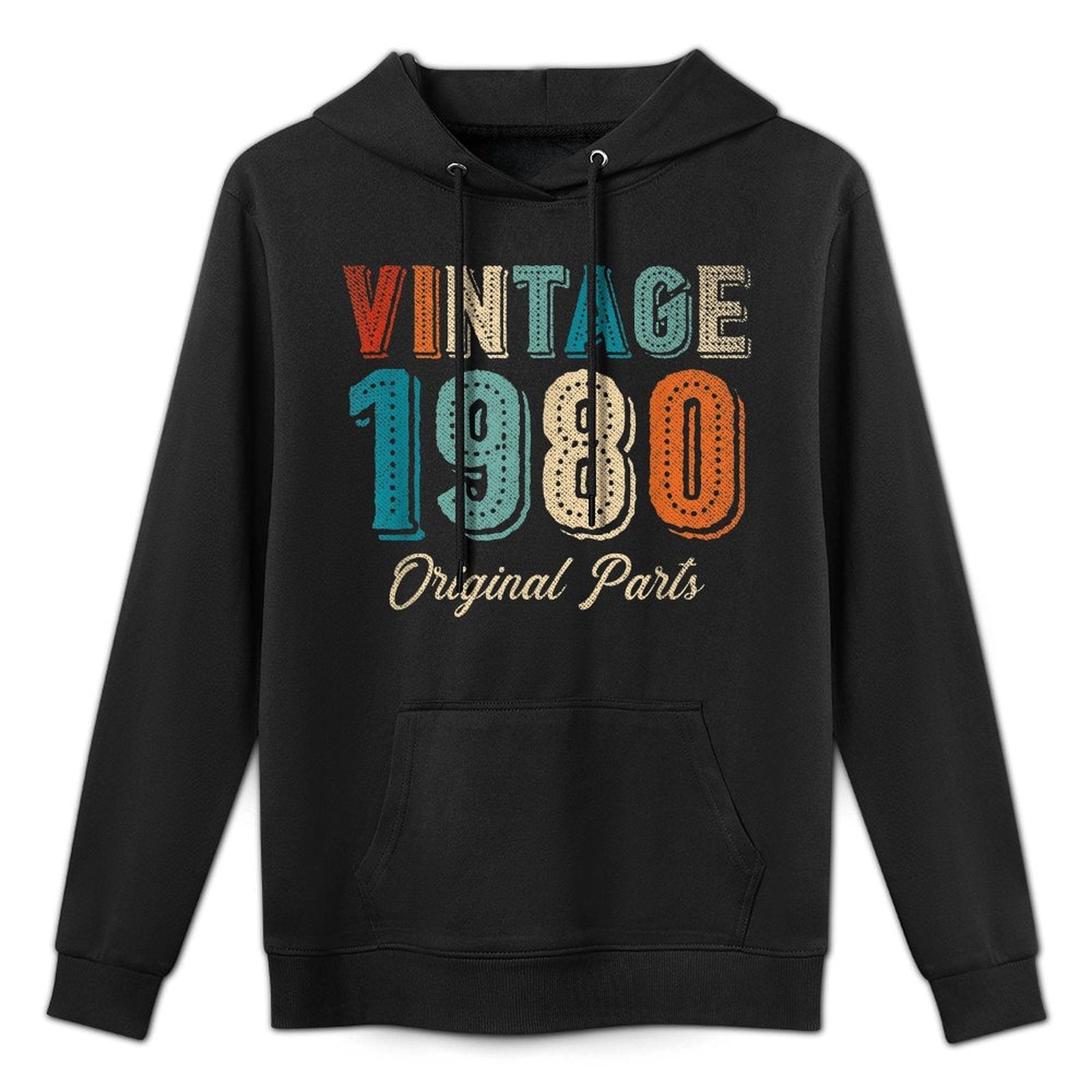 40th Birthdays For Men Women - Original Vintage 1980 Machine Washable Hoodie