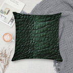 Crocodile Skin Soft Anti-Pilling Throw Pillow