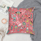 Funny Crazy Avocado, Banana, Ice Cream, Apple, Cat, Cupcake. Fitness Food. Soft Style Accent Throw Pillow