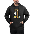Kids Birthday 4 Year Old Boy Construction Vehicles Digger Crane Breathable Fabric Hoodie