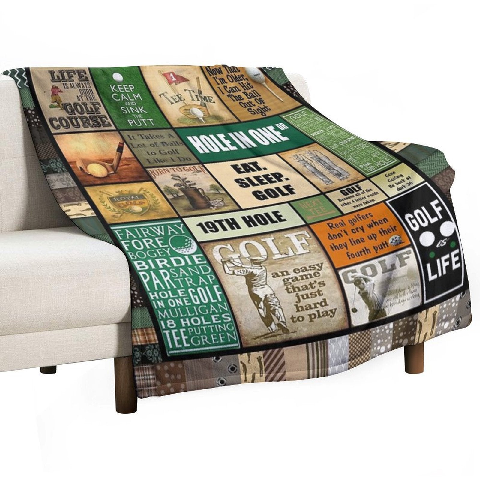 Golf - Golf Lover - Golf Life Wrinkle-free Throw Blanket