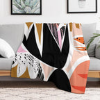 Refresher  Abstract Bright Print Travel-friendly Throw Blanket