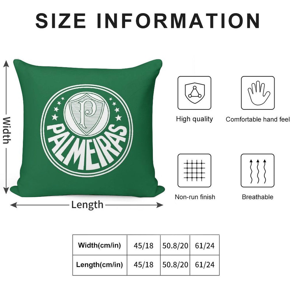 Palmeiras Soft Multiple Sizes Throw Pillow