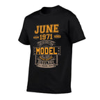 50 Years Old 50th Birthday Decoration June 1971  Affordable Price T-Shirt
