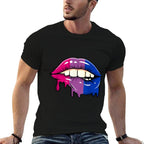 Dripping Bisexual Lips Bi Pride  Affordable Price T-Shirt