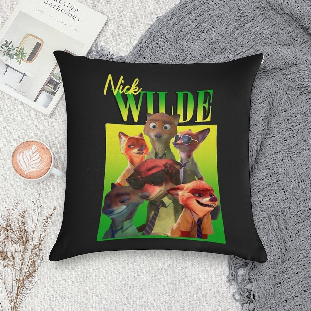 Nick Wilde Homage Soft Warmth Comfort Throw Pillow