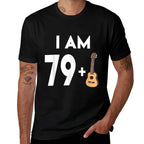 80 Years Old Guitar Player Gift 80th Birthday  Eco-friendly Material T-Shirt