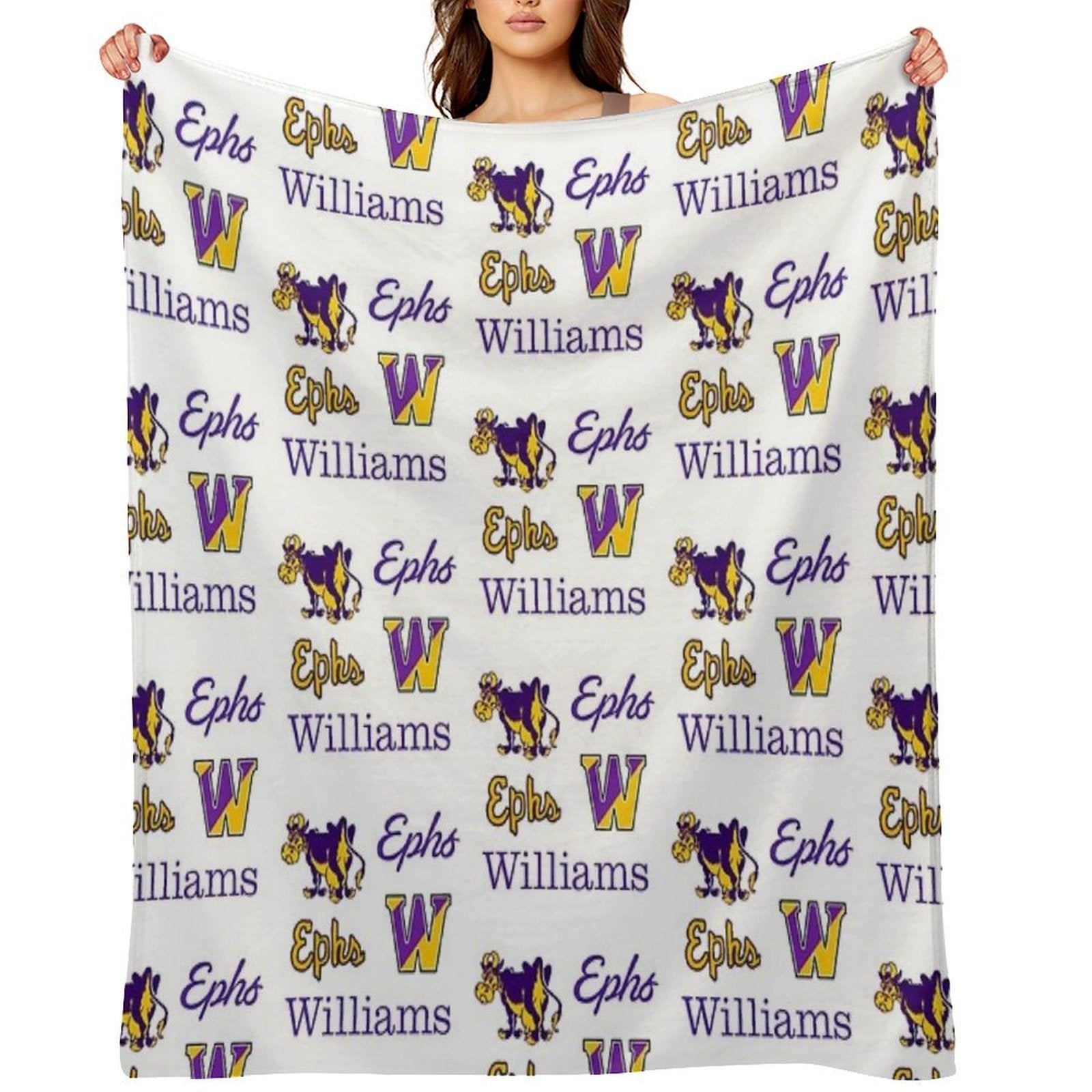 Williams College Logo Pack Eco-conscious Throw Blanket