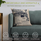 Ricky Nelson Fan Club Soft High-Density Material Throw Pillow