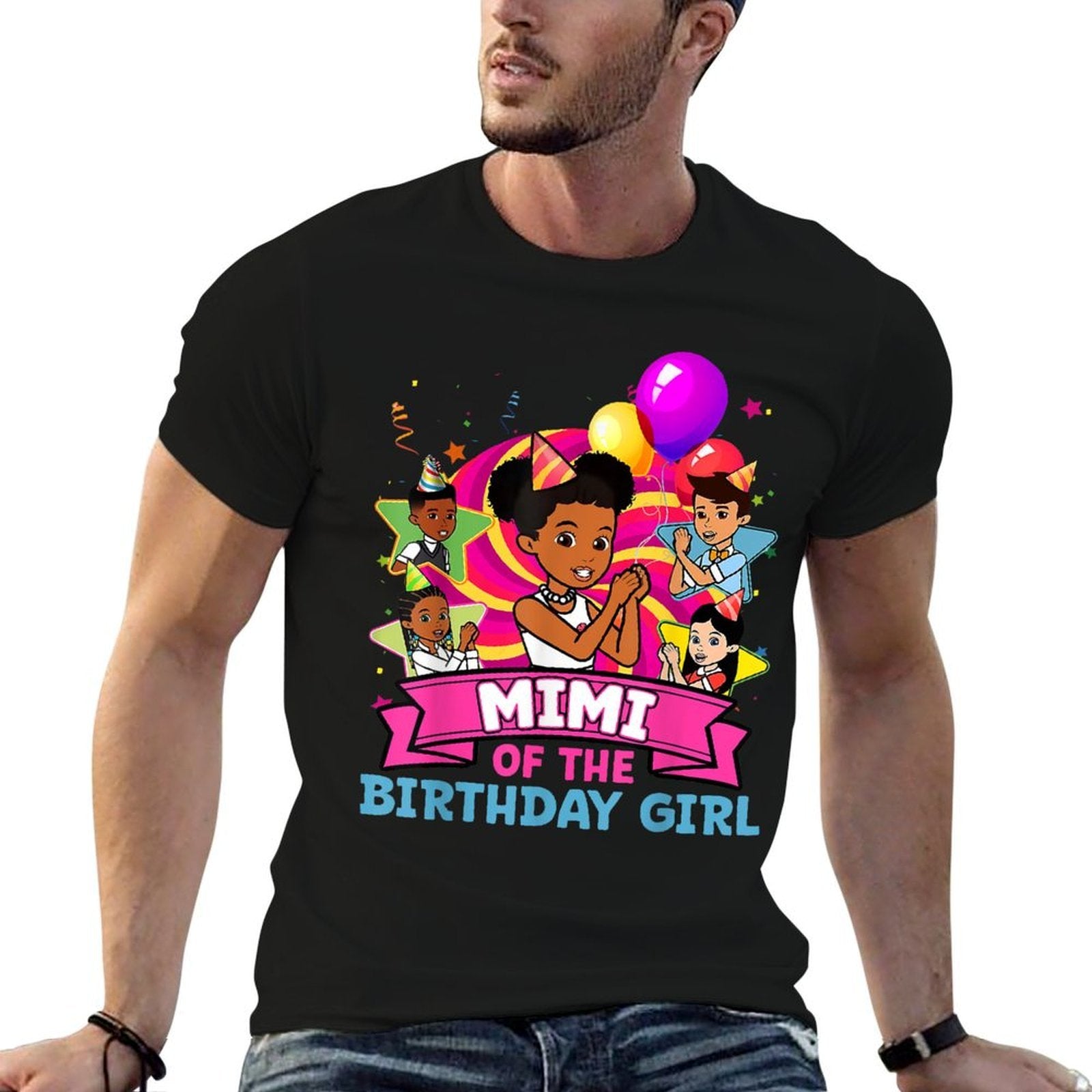 Mimi The Birthday Girl Party Pink Doll Family Decorations  Breathable T-Shirt