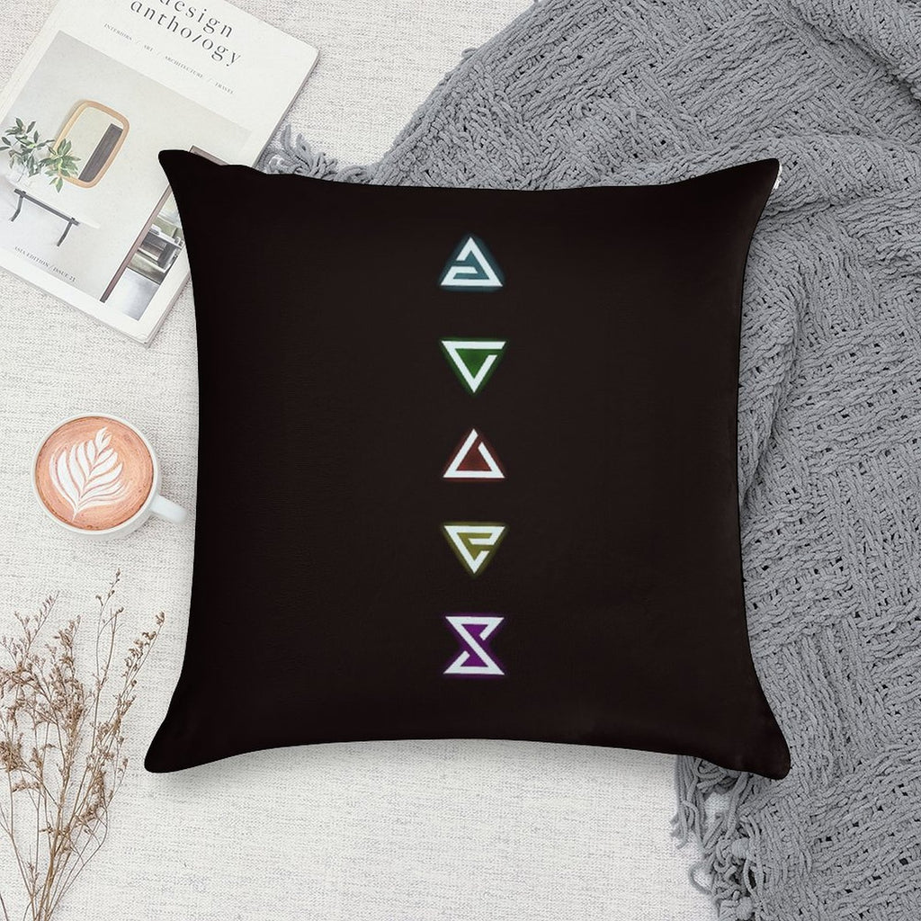 Witcher Magic Signs  Witcher Design Soft Bedroom Essential Throw Pillow