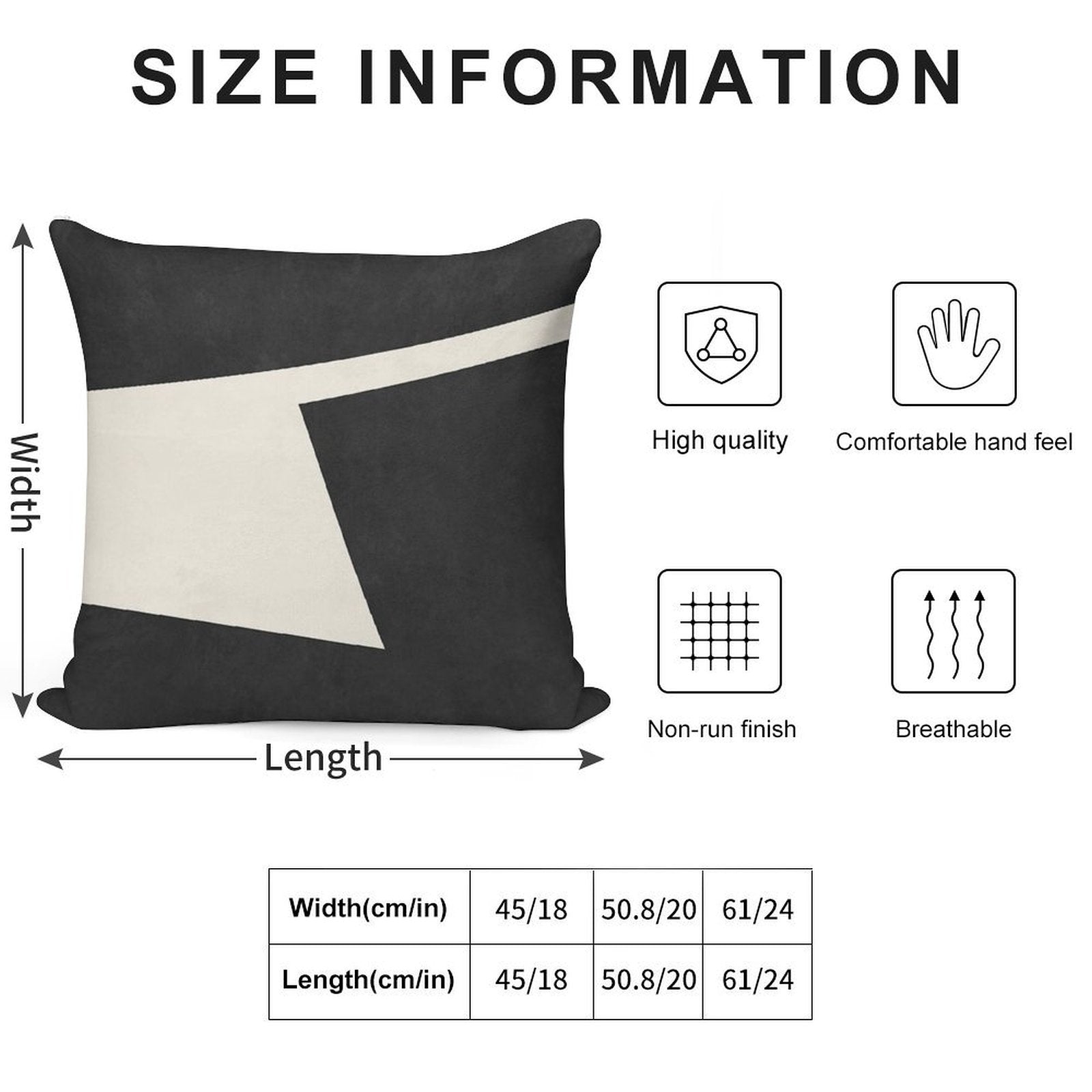 ABSTRACT SHAPES 02 Soft Short Plush Fabric Throw Pillow