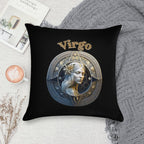Virgo Zodiac Sign Soft Decorative Cover Throw Pillow