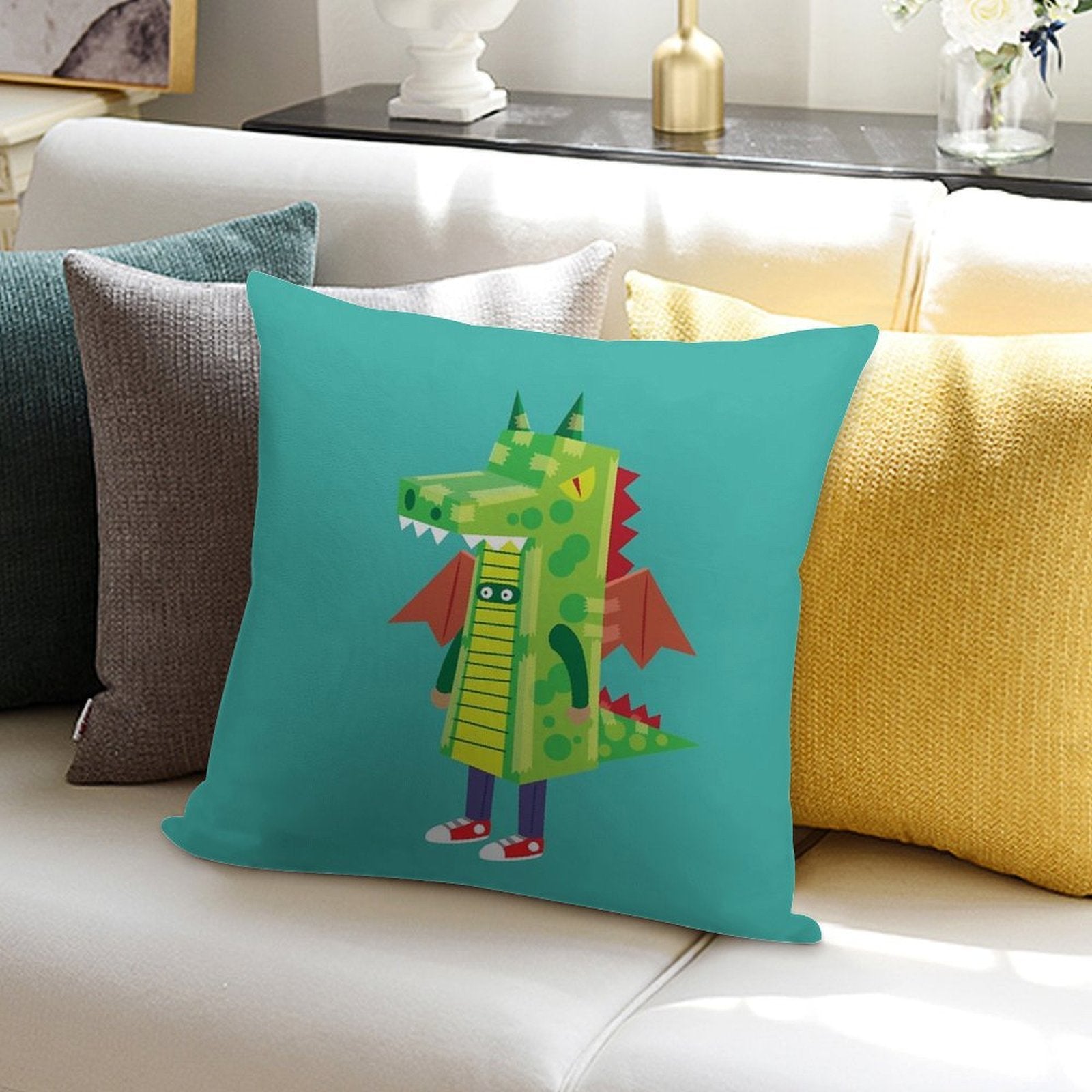 I'm A Dragon Soft Bedroom Essential Throw Pillow