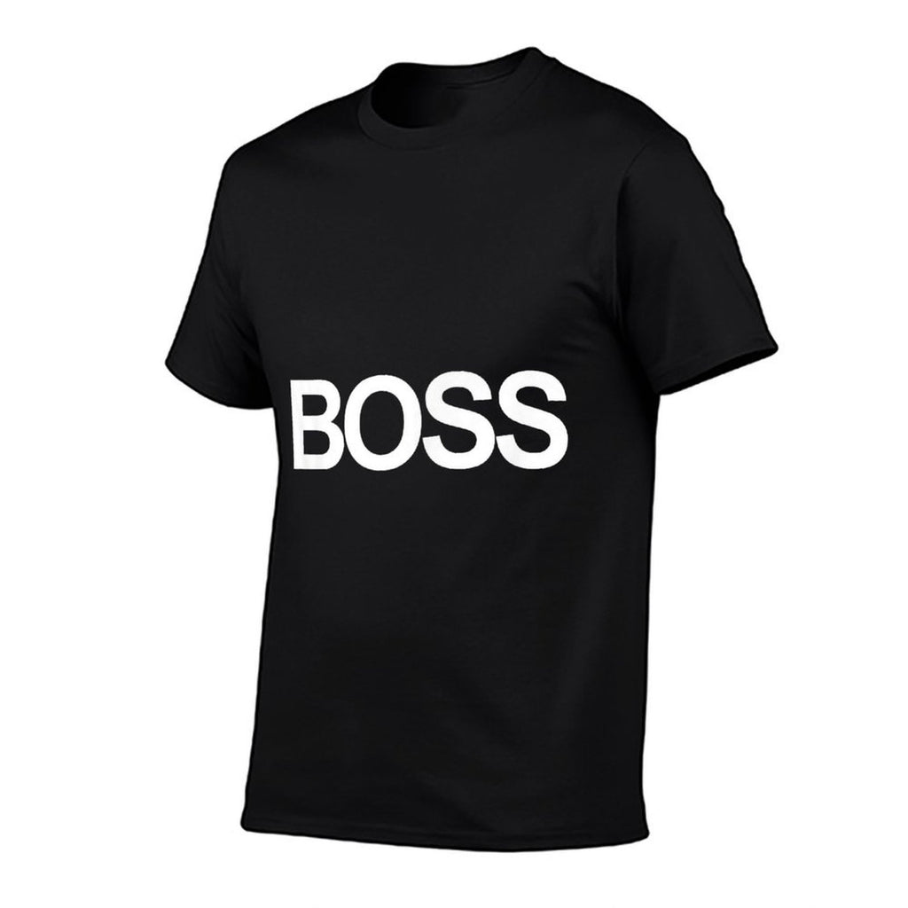 Shirt That Says Boss Text Costume Gift  Trendy Pattern T-Shirt