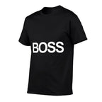 Shirt That Says Boss Text Costume Gift  Trendy Pattern T-Shirt