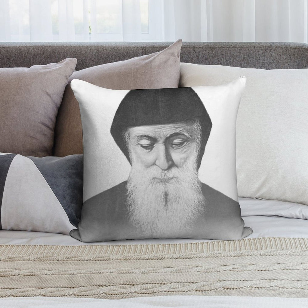Saint Charbel Soft High-Density Material Throw Pillow