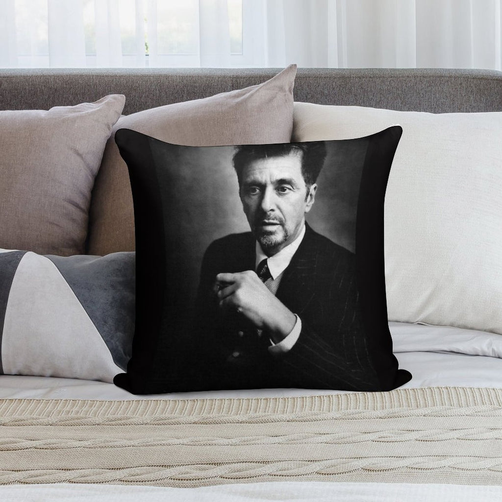 Al Pacino Art Soft Reinforced Edging Throw Pillow