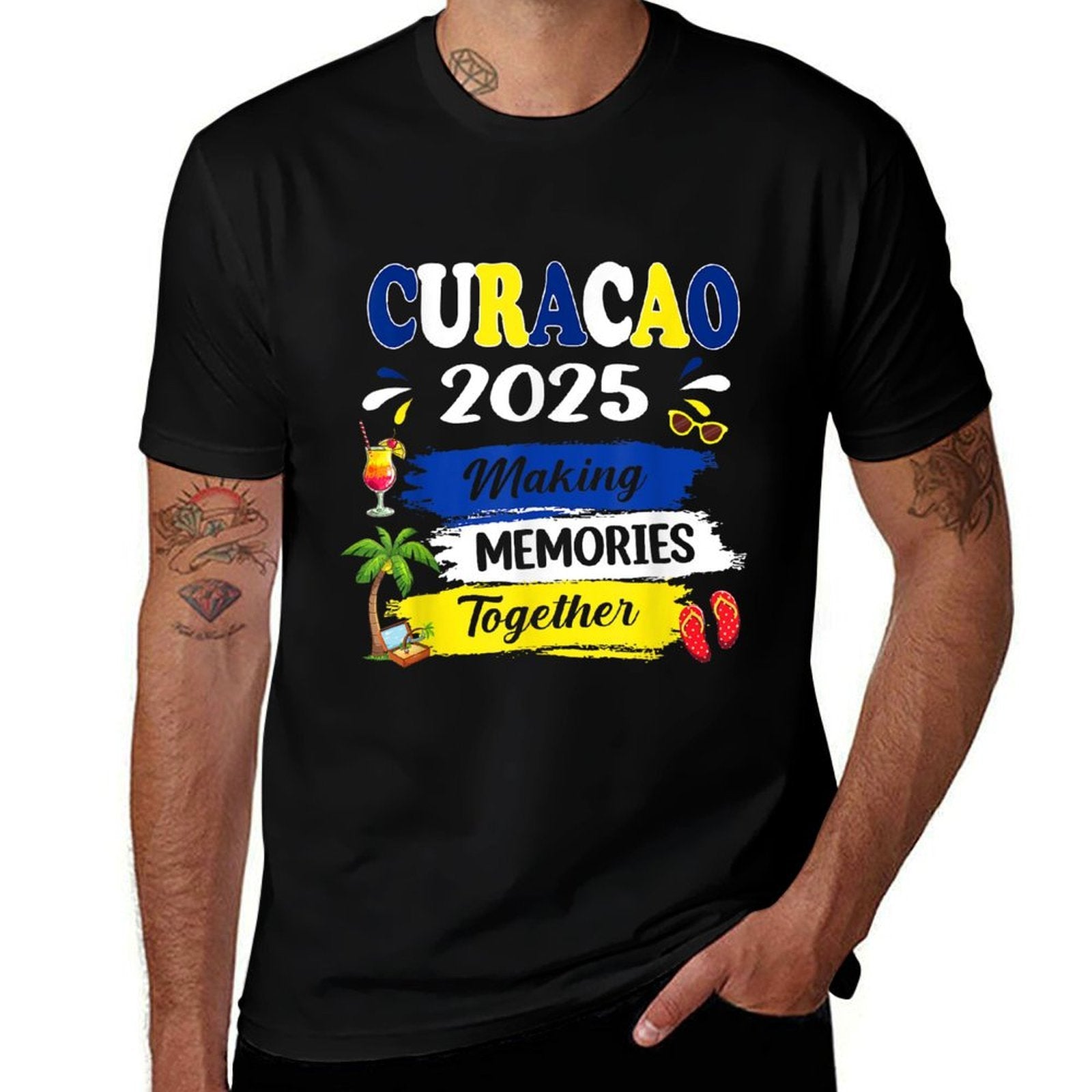 Curacao 2025 Making Memories Together Spring Summer Holiday Comfortable T-Shirt