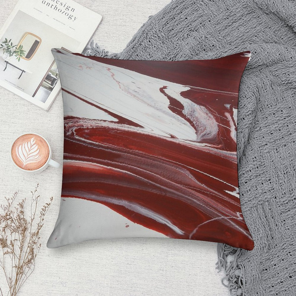 Ruby Pillars Soft Short Plush Fabric Throw Pillow