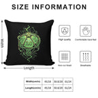 D20 of Growth Soft Fade-Resistant Throw Pillow