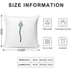Poppy Capsule Drawing Soft Durable Construction Throw Pillow