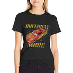 Disney Pixar Cars Lightning McQueen Birthday Fashion  Soft T-Shirt