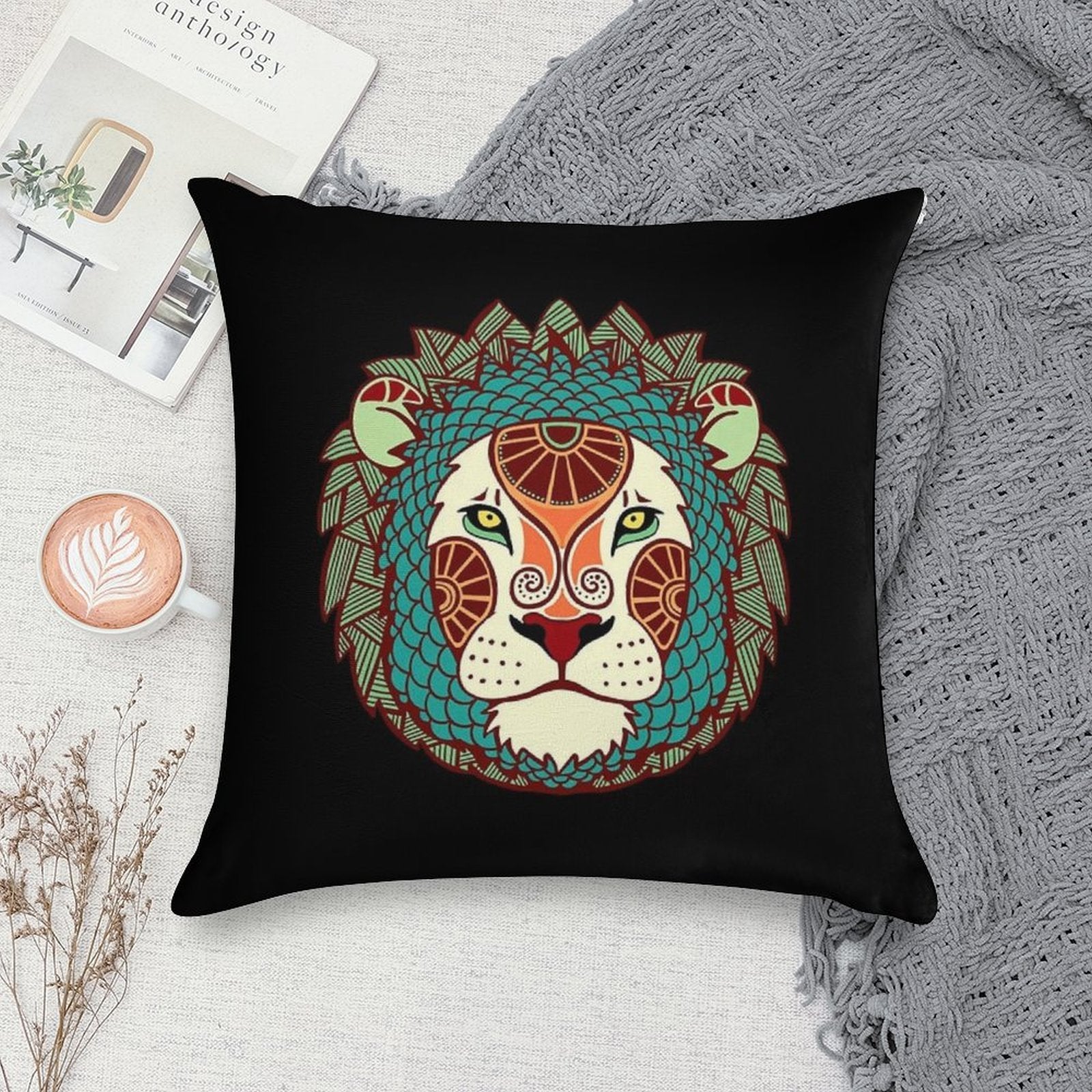 Leo Soft Multiple Sizes Throw Pillow