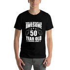 50th Birthday Awesome Gift for Her Age 50 Year Old Mom 1971  Fade-proof Color T-Shirt