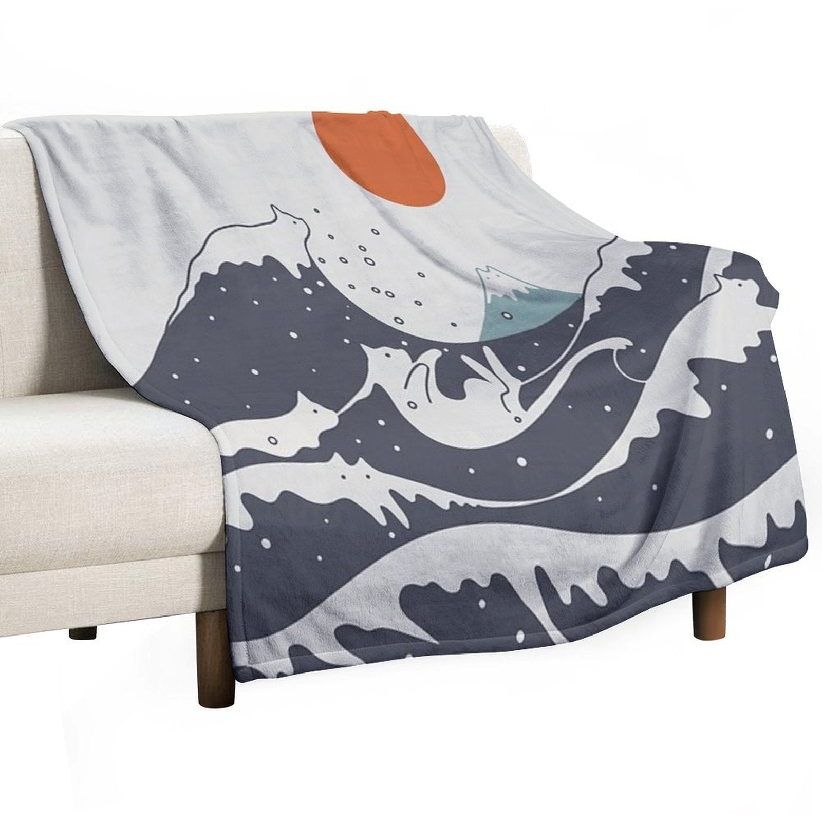 Cat Landscape 55A Multi-functional Throw Blanket