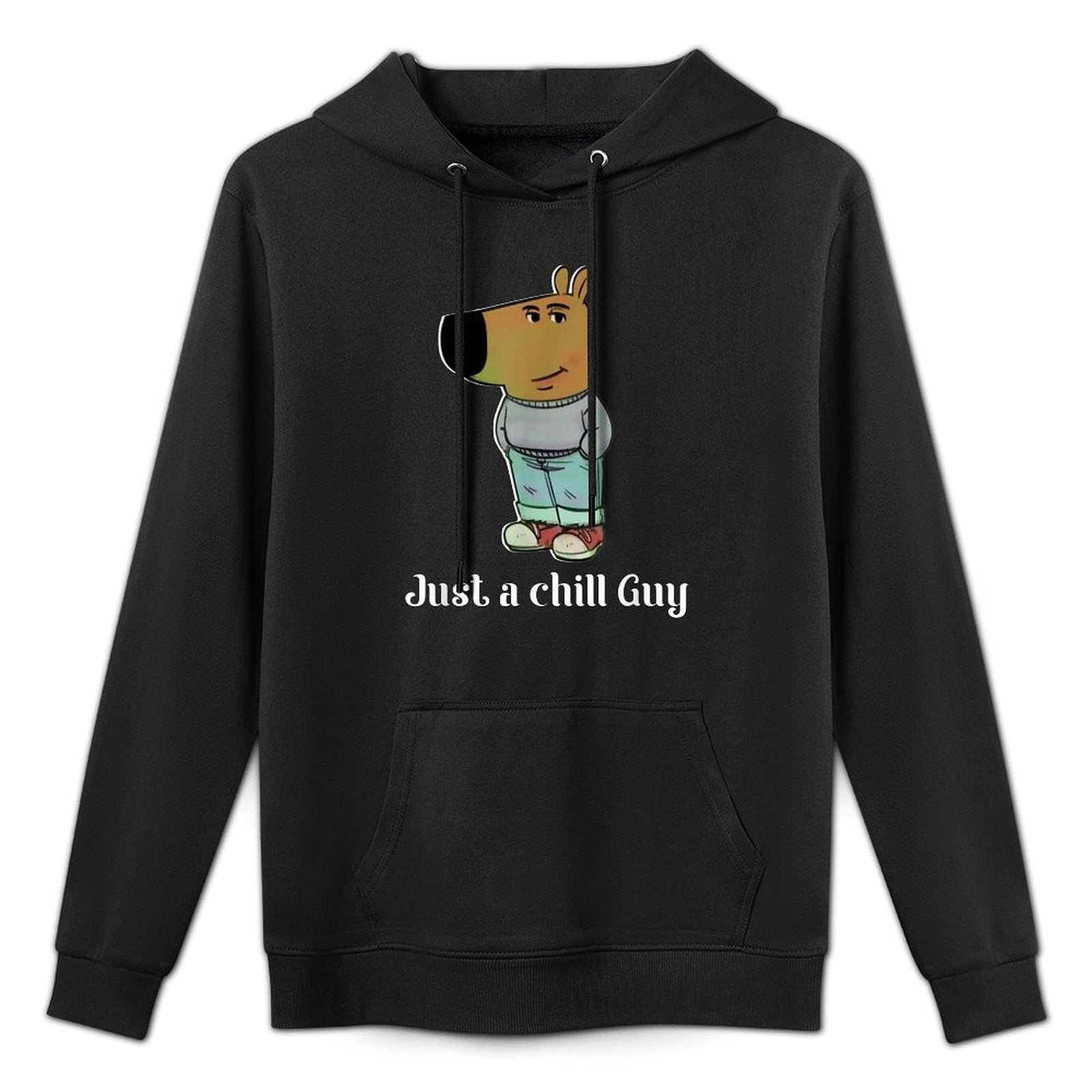 Chill Guy Dog Funny Chill Guy Meme for Men Women Kids Breathable Fabric Hoodie