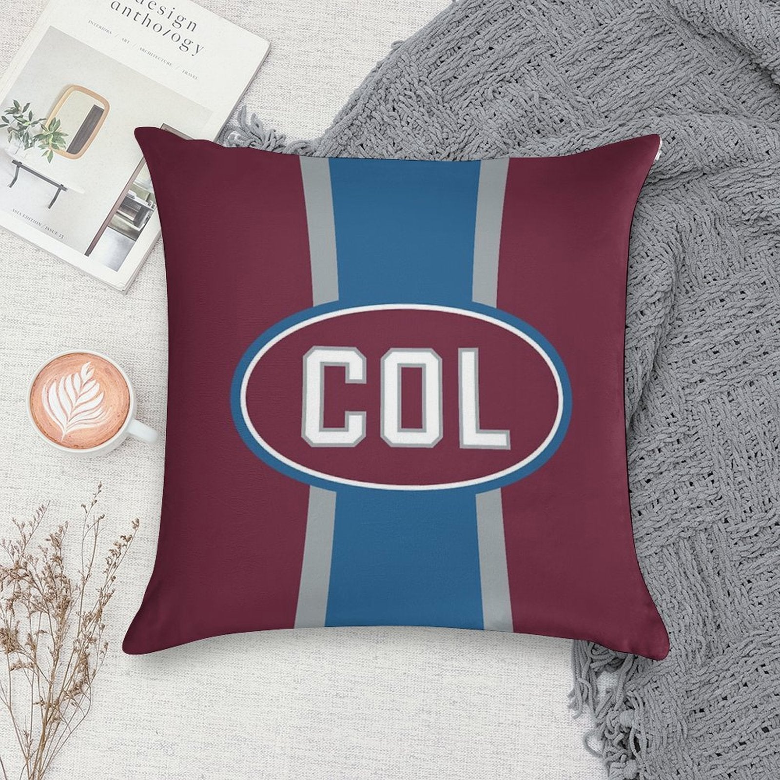 Colorado Oval Soft Shrink-Resistant Throw Pillow