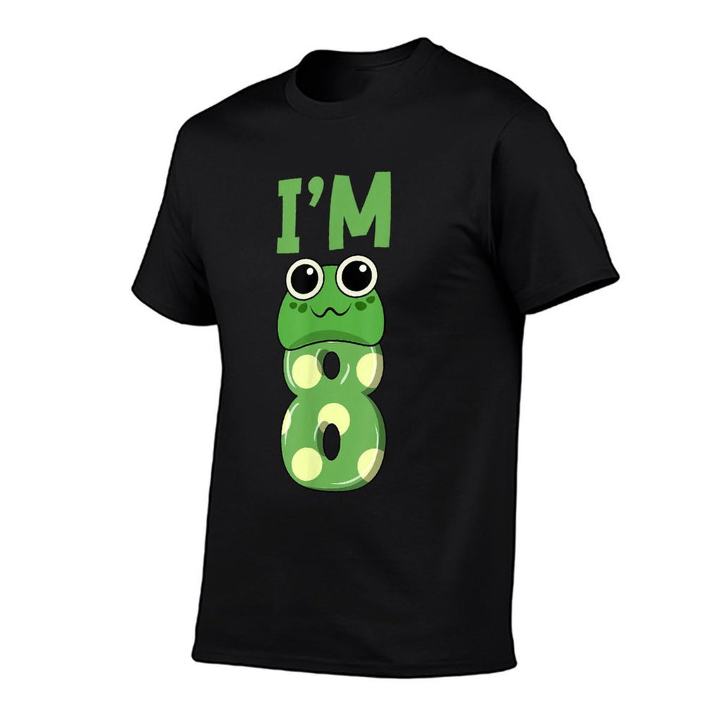8th Frog Birthday 8 Year Old Frog Birthday Party  Relaxed-fit T-Shirt