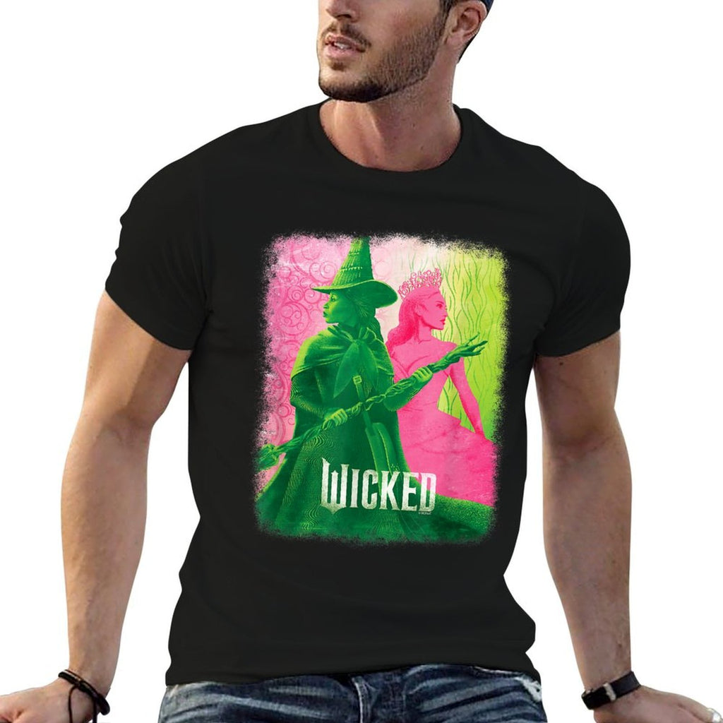 Wicked Unisex-Kids Movie Tie-In, Black, Small, Short Sleeve, Crew Neck, Tonal Effect Movie Design  Slim-fit Cut T-Shirt