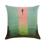 Be Careful Soft Hidden Zipper Throw Pillow