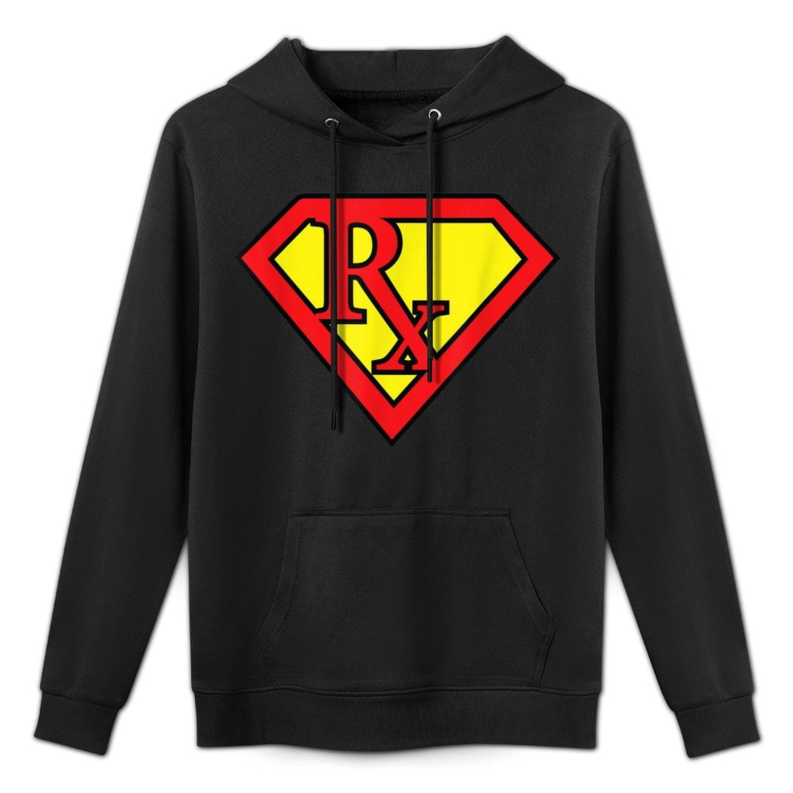 Rx Superhero Pharmacist Pharma Tech Funny Appreciation Gift Relaxed Fit Hoodie