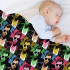 George Michael Pop Art Machine-washable Throw Blanket
