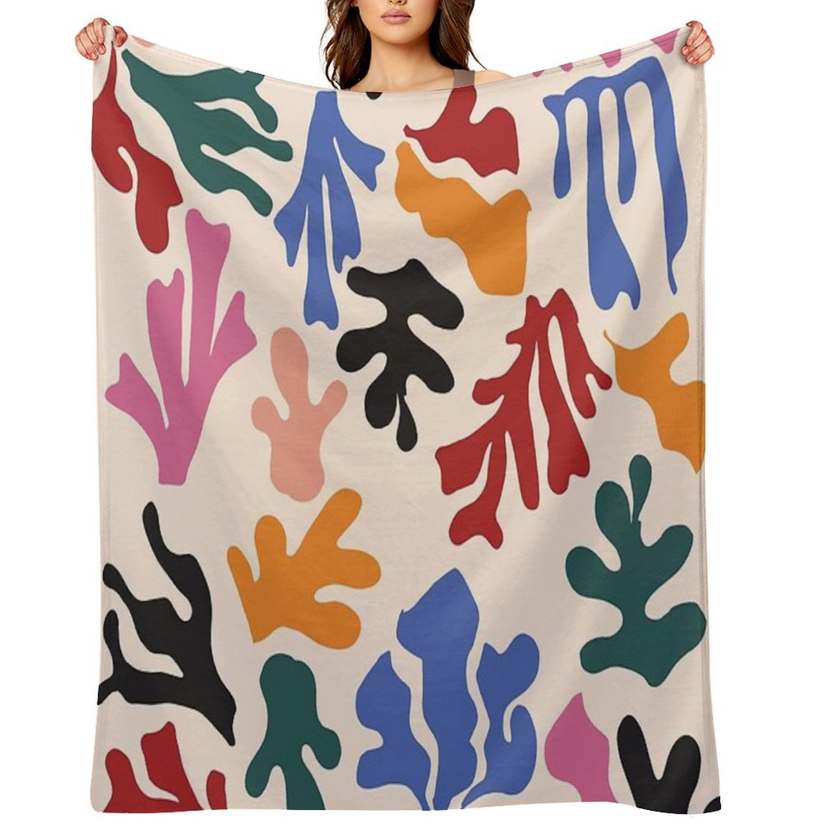 Matisse Patterns Anti-pilling Throw Blanket