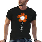 Baltimore Cute Flower Baseball Lover Player And Fans  Eco-friendly Material T-Shirt