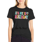 It's My 13th Birthday Party Groovy 13 Years Old Girl Sign My  Vintage-inspired T-Shirt